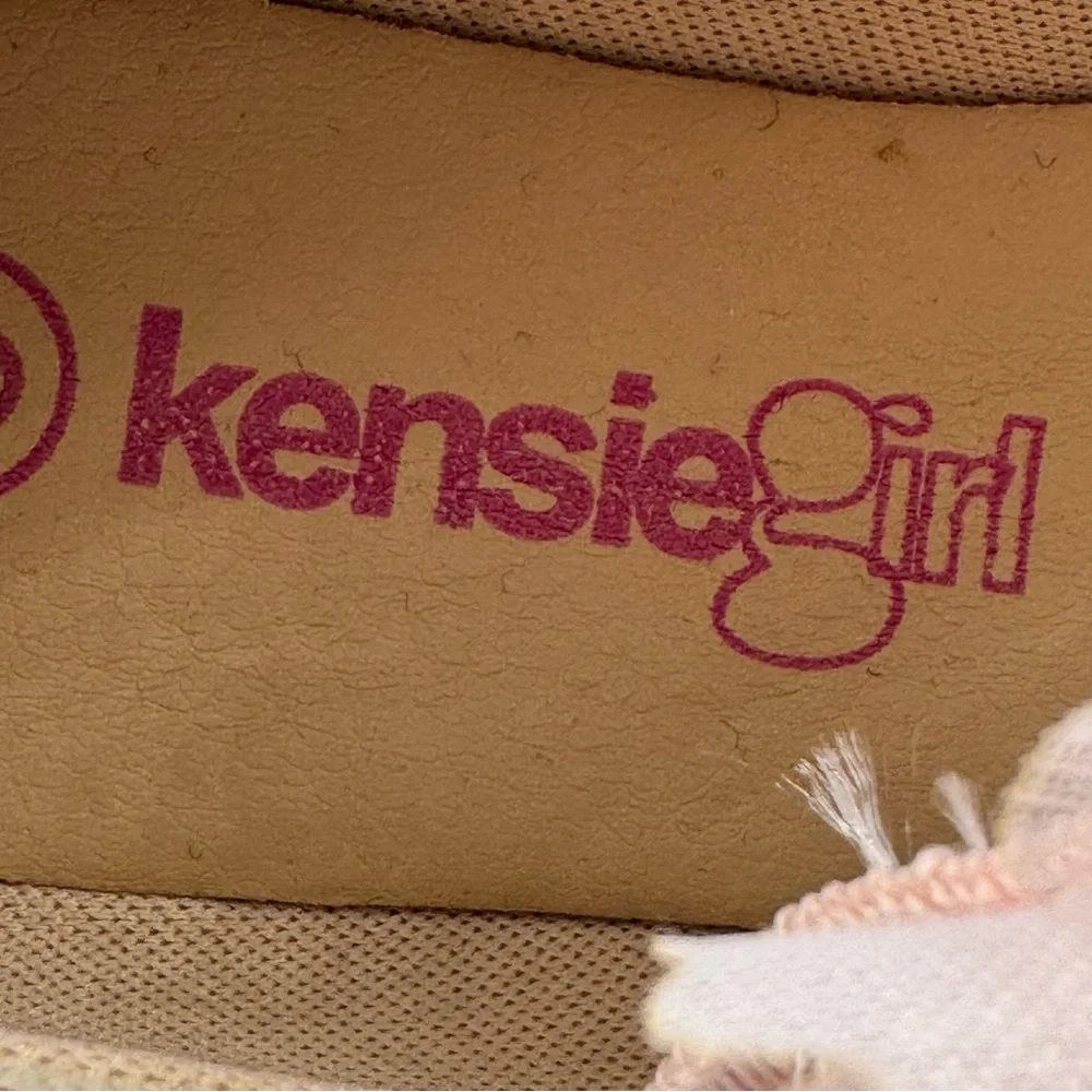 Kensie Girl Pink Ballerina Flats With Flower Strap Size 5 Dress Shoes